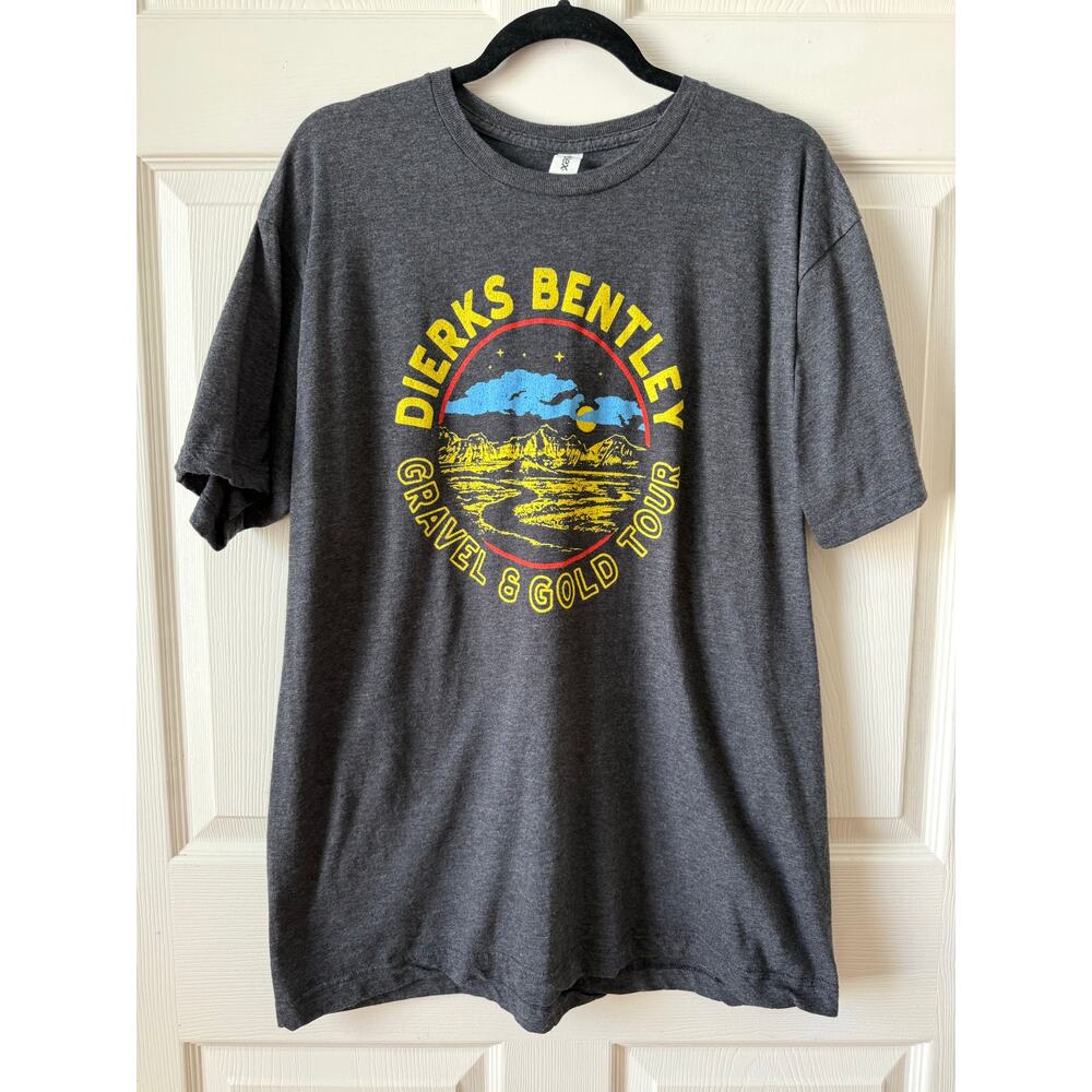 Dierks Bentley Gravel & Gold‎ Tour Graphic Tee Black XL Country Music Shirt